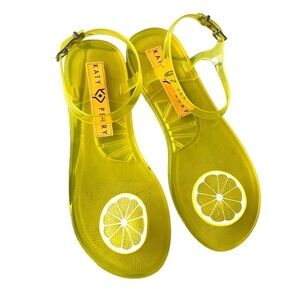 KATY PERRY Geli Yellow Lemon Sandals 10.5